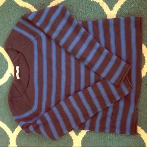 Blue striped sweater